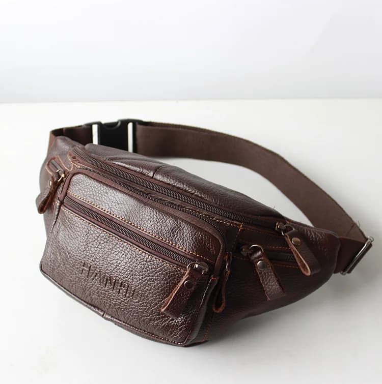 Men's Genuine Waist Bag for Phone Multiple Pockets Hiking Running And Cycling Waist Ón
