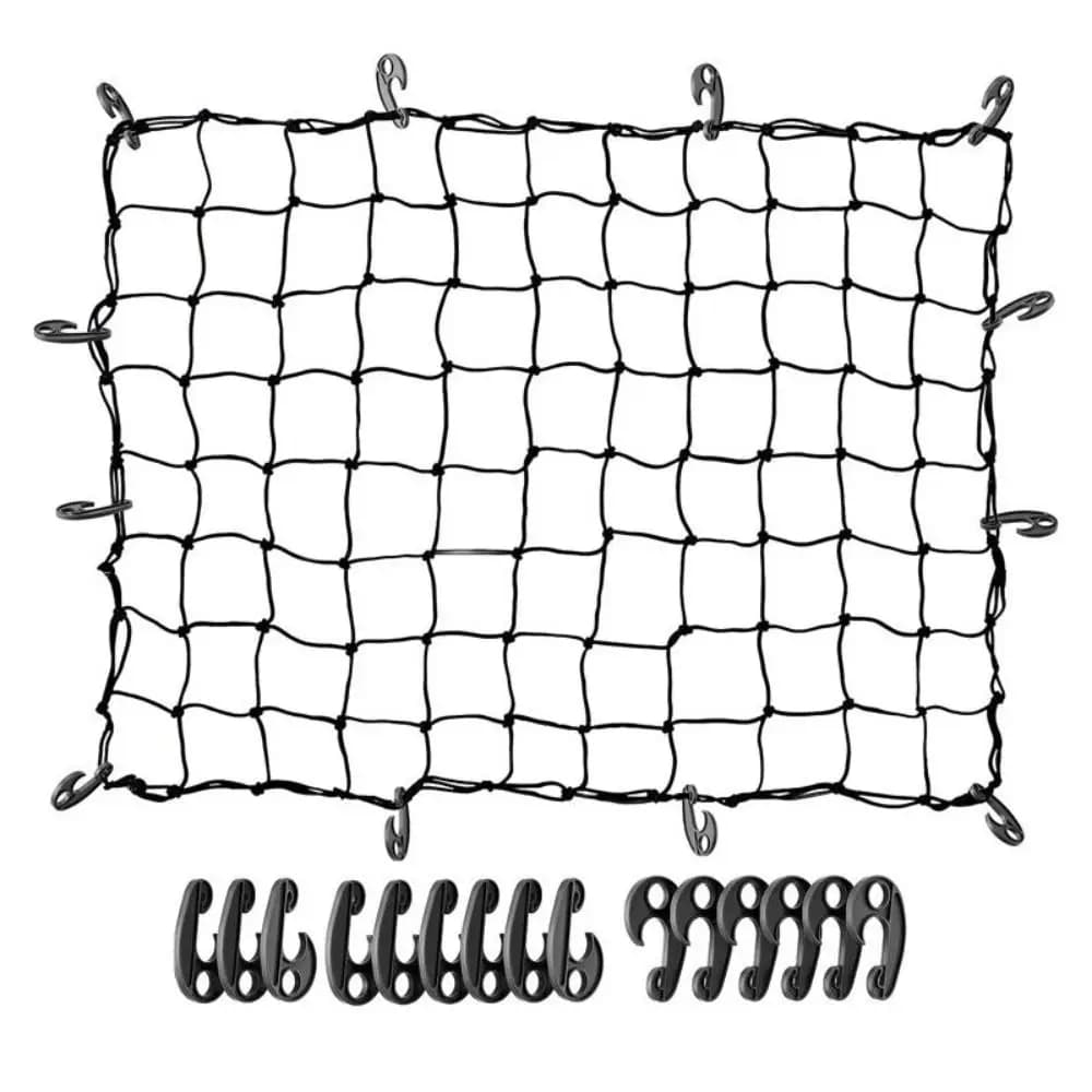 Gancio elastico per corda per telone per auto in PVC resistente Gancio elastico Gancio per tenda da campeggio nero Gancio in plastica per organizzatore di rete per camion