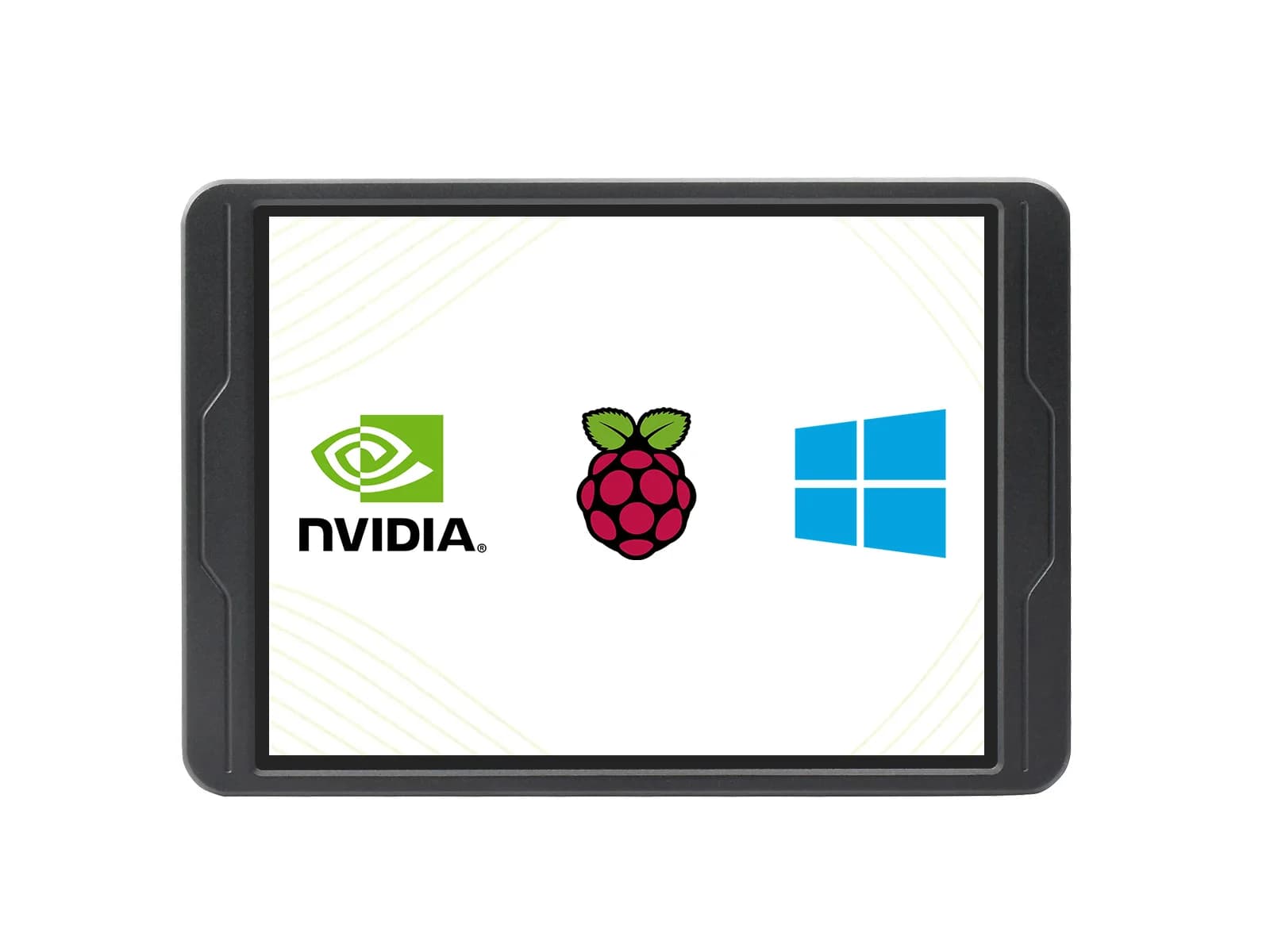 8 inch 2K capacitive touch display, 1536×2048, IPS, supports Raspberry Pi operating system, Jetson Nano, PC, tempered glass panel with optical gluing