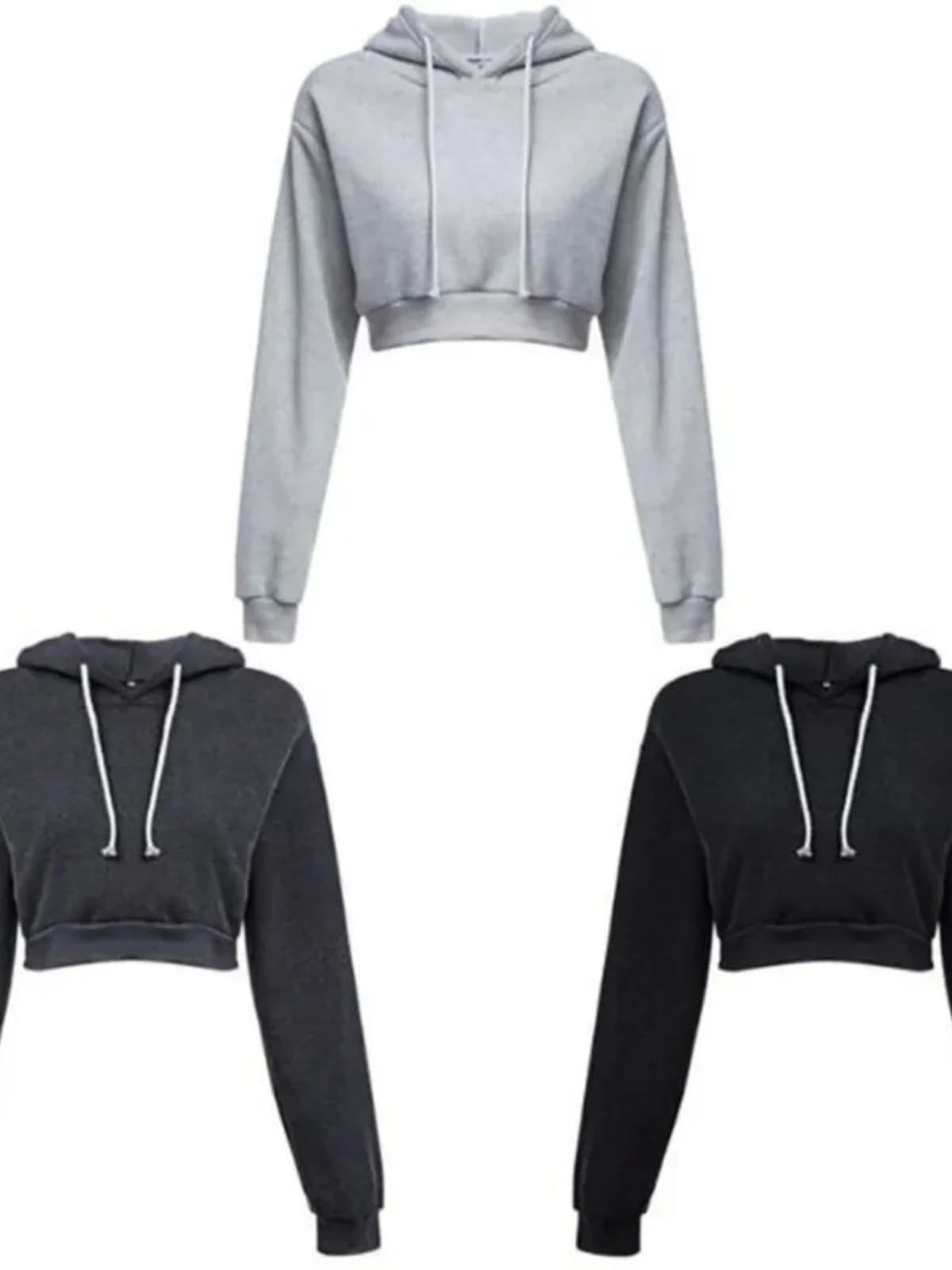 Slim Fit Hooded Sweatshirt Short Length Ladies Pullover Hoodie Comfortable Long Sleeve Spring Fashion Ladies Clothing