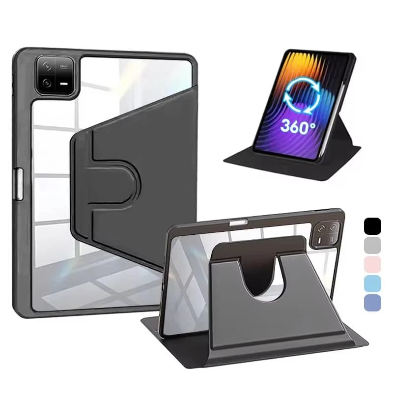 360 ° Custodia protettiva con rotazione per Xiaomi Pad 7 6 5 Pro 11.2 Custodia protettiva da 11 pollici Redmi Pad 2 2025 11 pollici con slot per portapenne