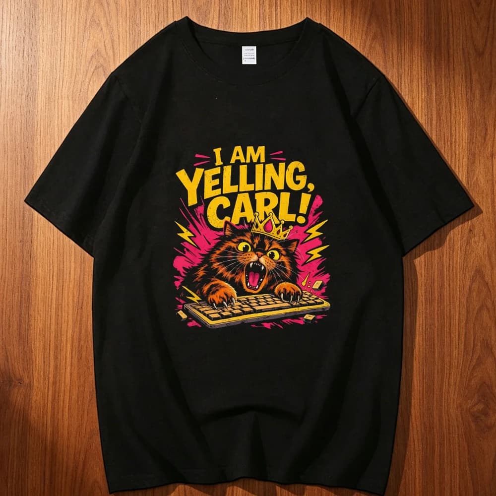 Dungeon Crawler Carl cotton top tees men Pop Culture University Retro aesthetic top tees aesthetic korean clothes Classic women