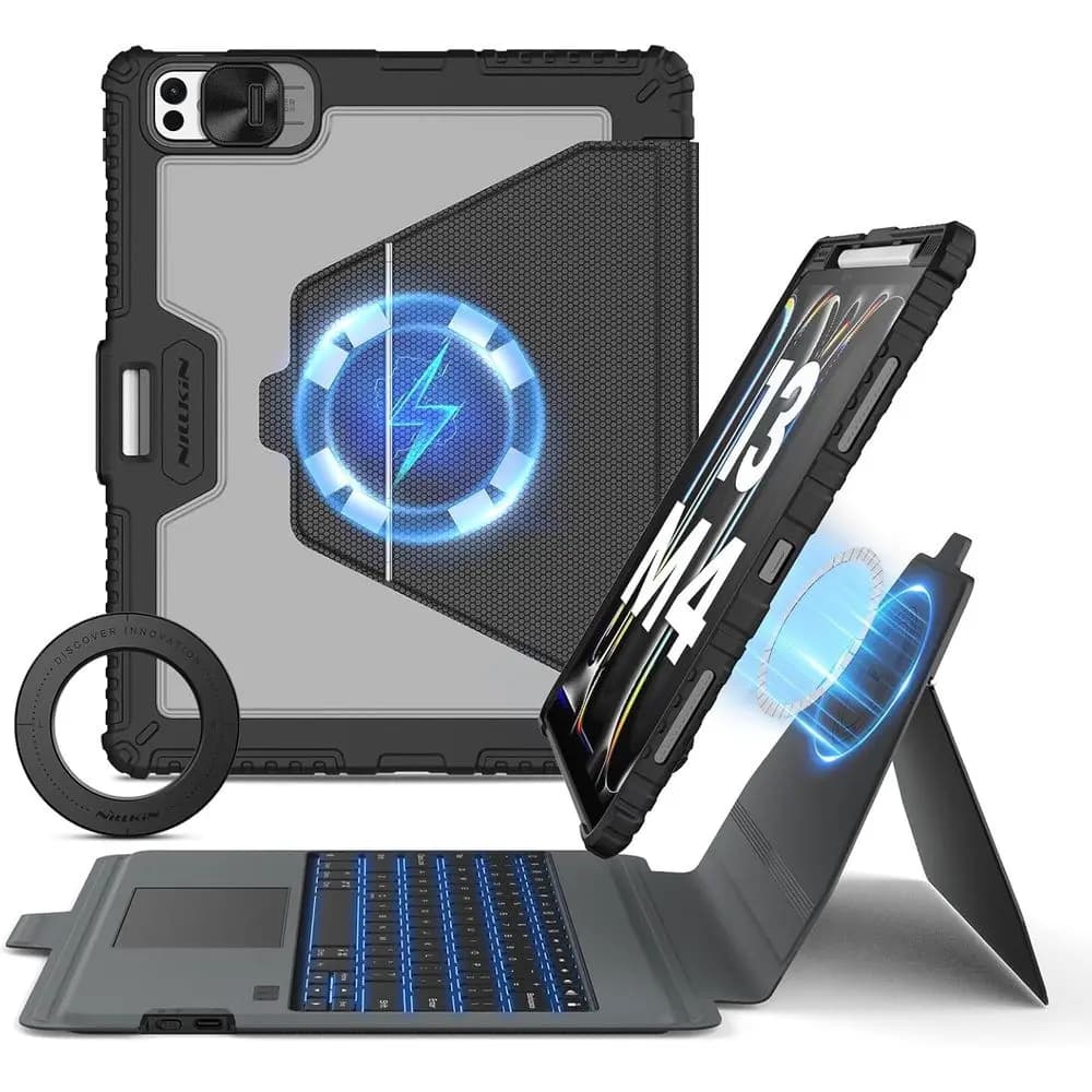 Tastiera per Tablet Pro da 13 Pollici con Supporto Staccabile e Custodia Magnetica