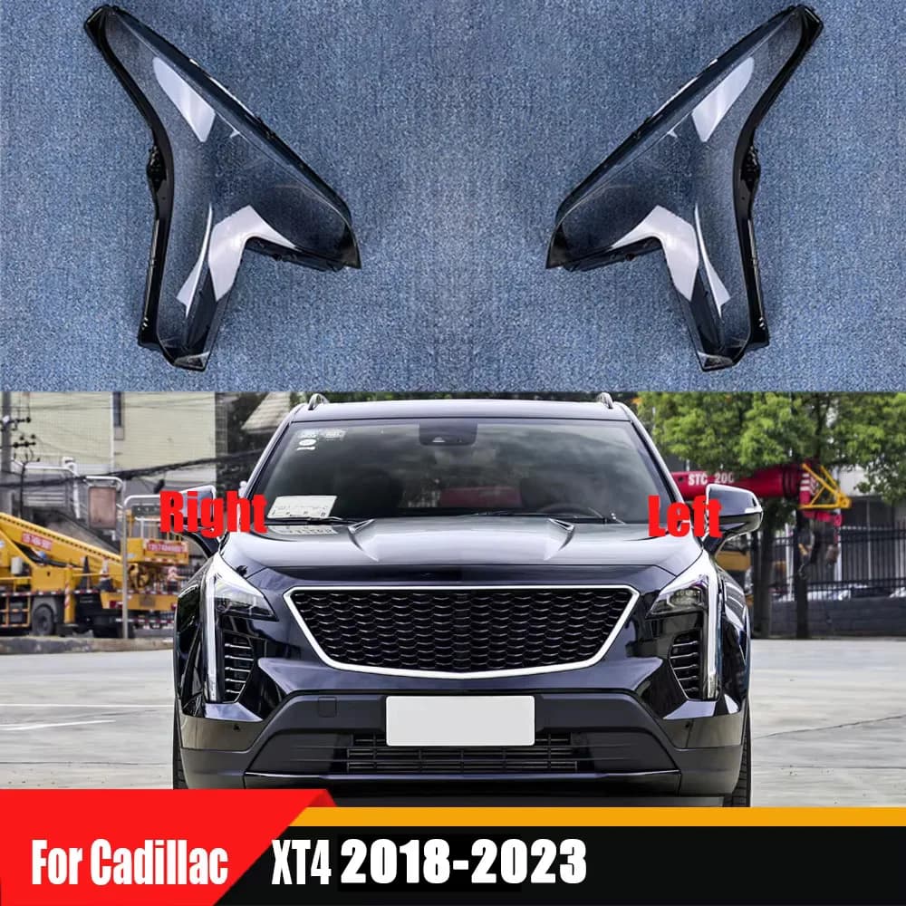 Front Headlamp Cover For Cadillac 2018 2019 2020-2023 XT4 Transparent Headlight Shell Lens Plexiglass Replace Original Lampshade