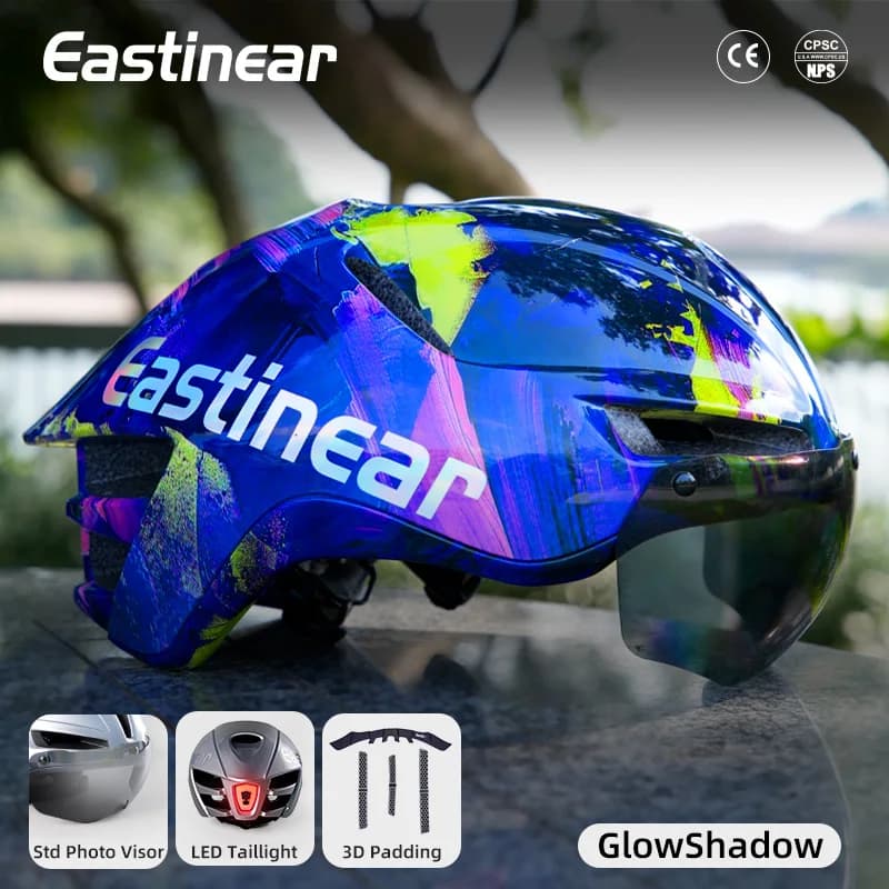 Eastinear Cycling Helmet 3D Shock Absorbing Wind-breaking Pneumatic Men's and Women's Road Bicycle Helmet Cycling Equipment