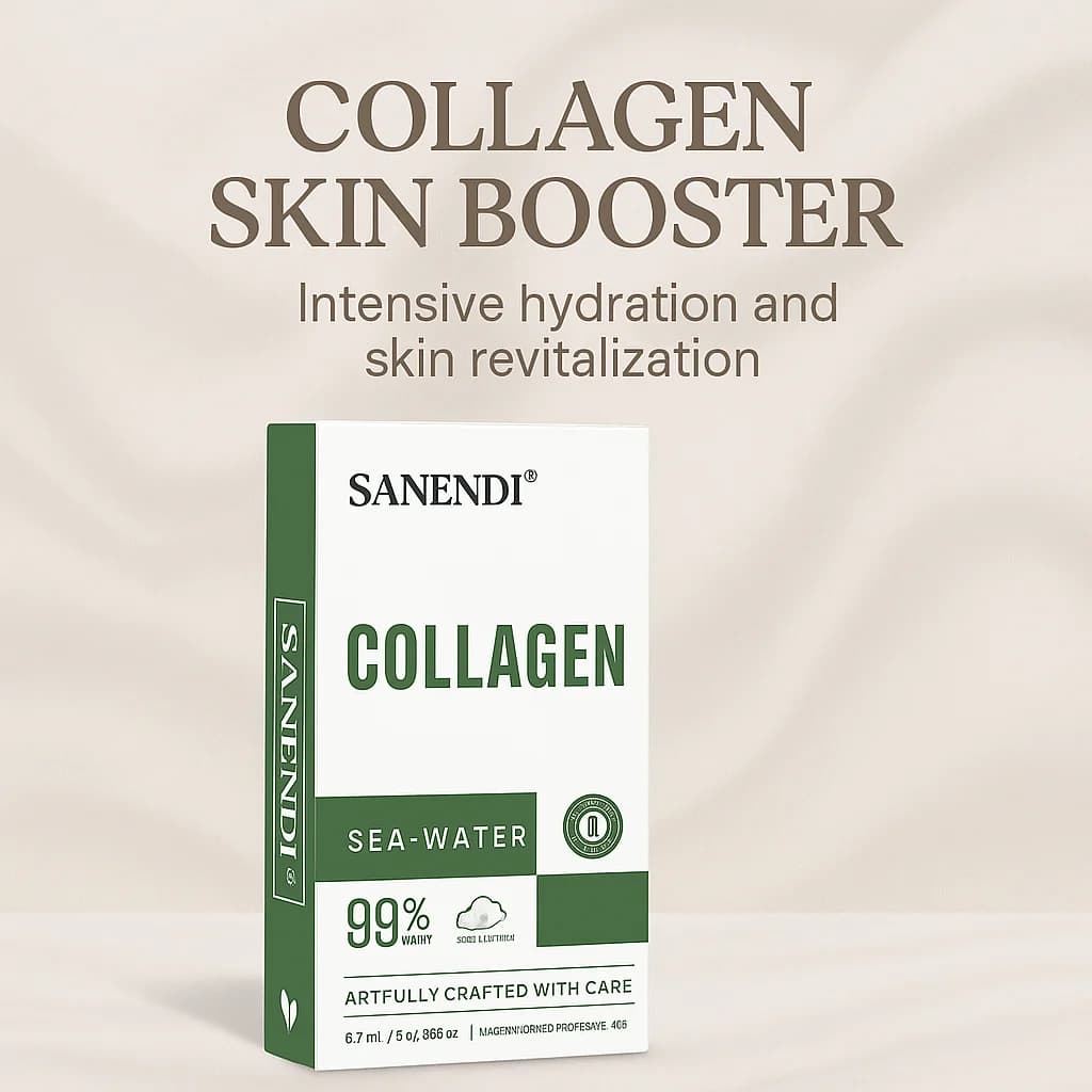 Sanendi COLLAGEN Pelle Booster Polvere per il viso Essenza per la cura della pelle Idratante Rassodante Vetro Soluzione dei problemi della pelle