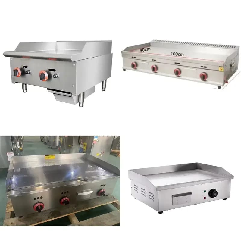 Stainless Steel Gas Frying Pan Low Smoke Food Grade Material Restaurant Hotel Kitchen Equipment Cookware