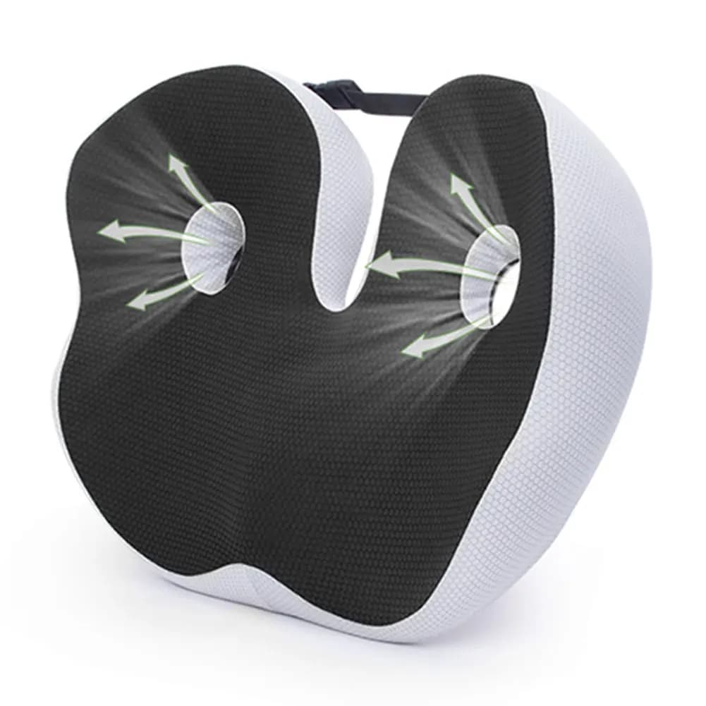 Cuscino del sedile in Memory Foam cuscino della sedia spesso sollievo dalla pressione ergonomico Sciatica e supporto per la schiena per i conducenti di auto degli impiegati