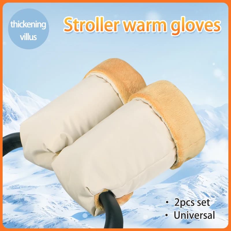 Guanti caldi per passeggino universali ispessimento antivento impermeabile per accessori per passeggino per manicotti per moto Yoyo/Cybex