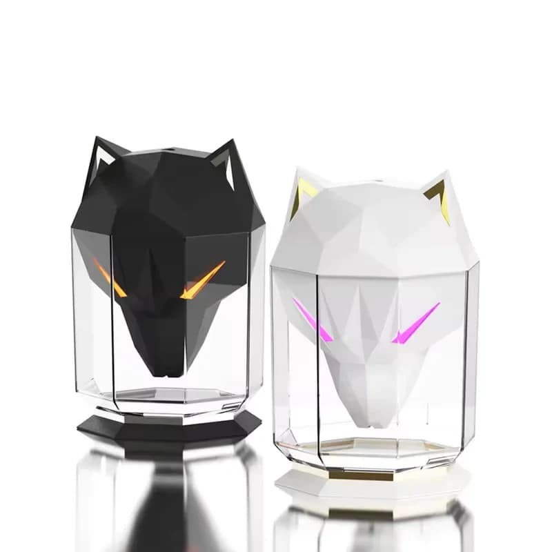 Warwolf Nebulizer Transparent 650ML Large Ultrasonic Humidifier LED Night Light Aroma Diffuser