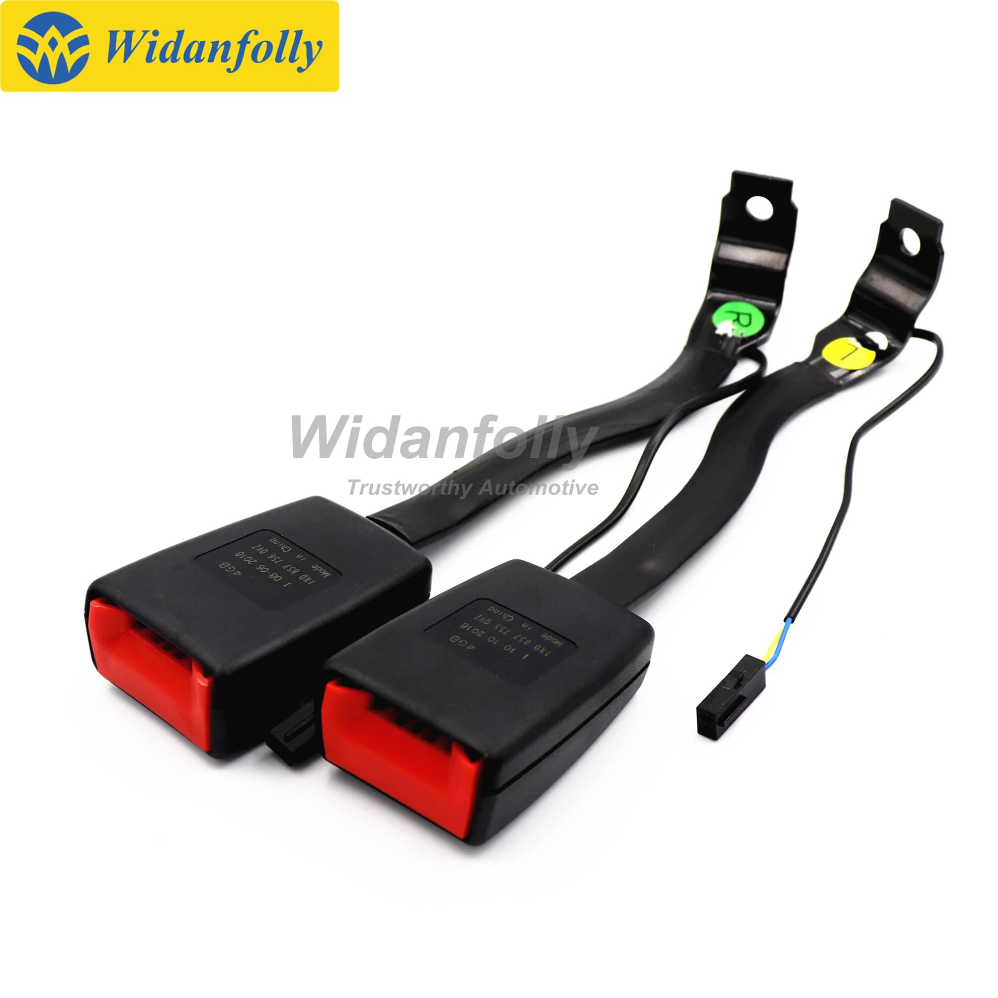 Front Seat Belt Buckle Padding Socket Plug Connector For Passat B6 Jetta MK5 Golf 5 1KD857755/1KD857756 35D857755/35D857756
