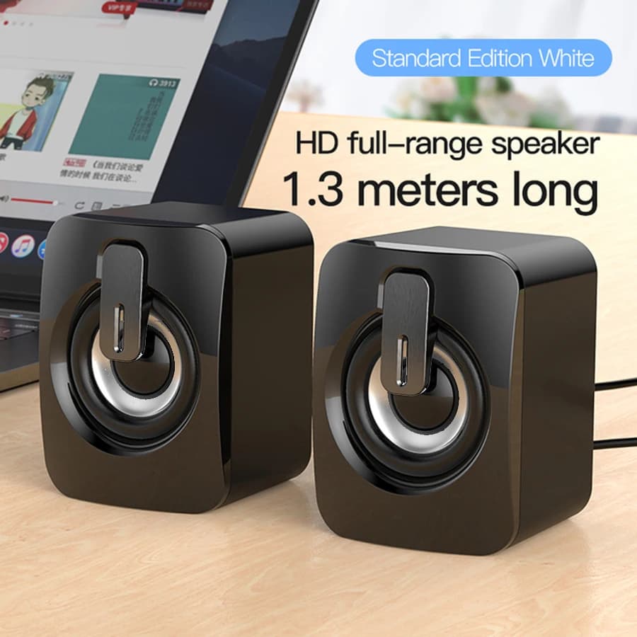 Altoparlante stereo per computer desktop PC portatile Notebook Wired Mini Home Music Sound Box Caixa De Som Altavoces portatili