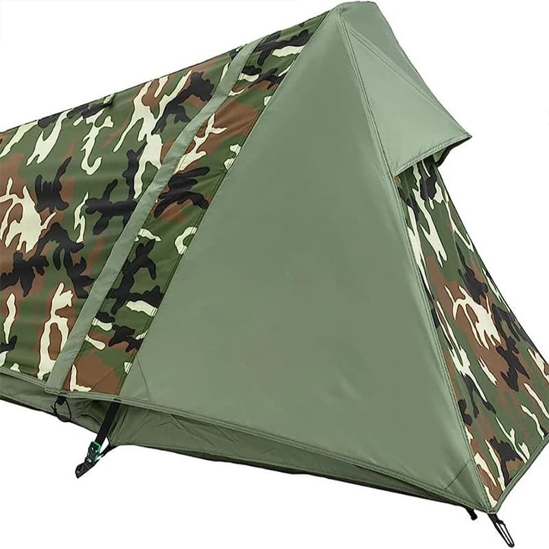 Tenda da campeggio esterna ultraleggera Tenda da campeggio portatile per persona singola Tenda resistente all'acqua Supporto in alluminio aeronautico per viaggiare