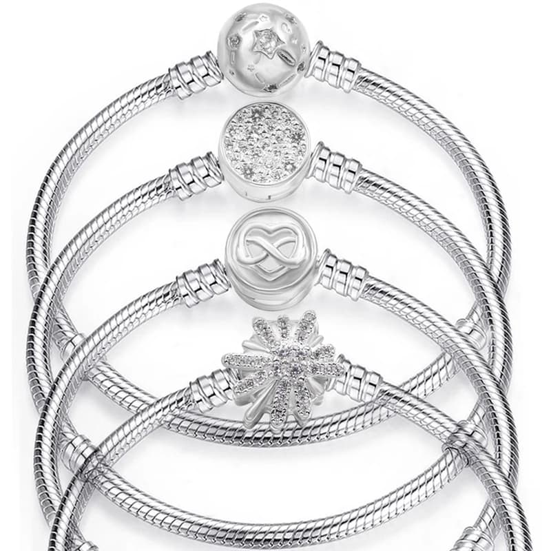 Il braccialetto di fascino della catena del serpente di nuova moda da 3 mm si adatta ai braccialetti di marca fai da te braccialetto per le donne uomini fidanzata regalo gioielli offerta speciale