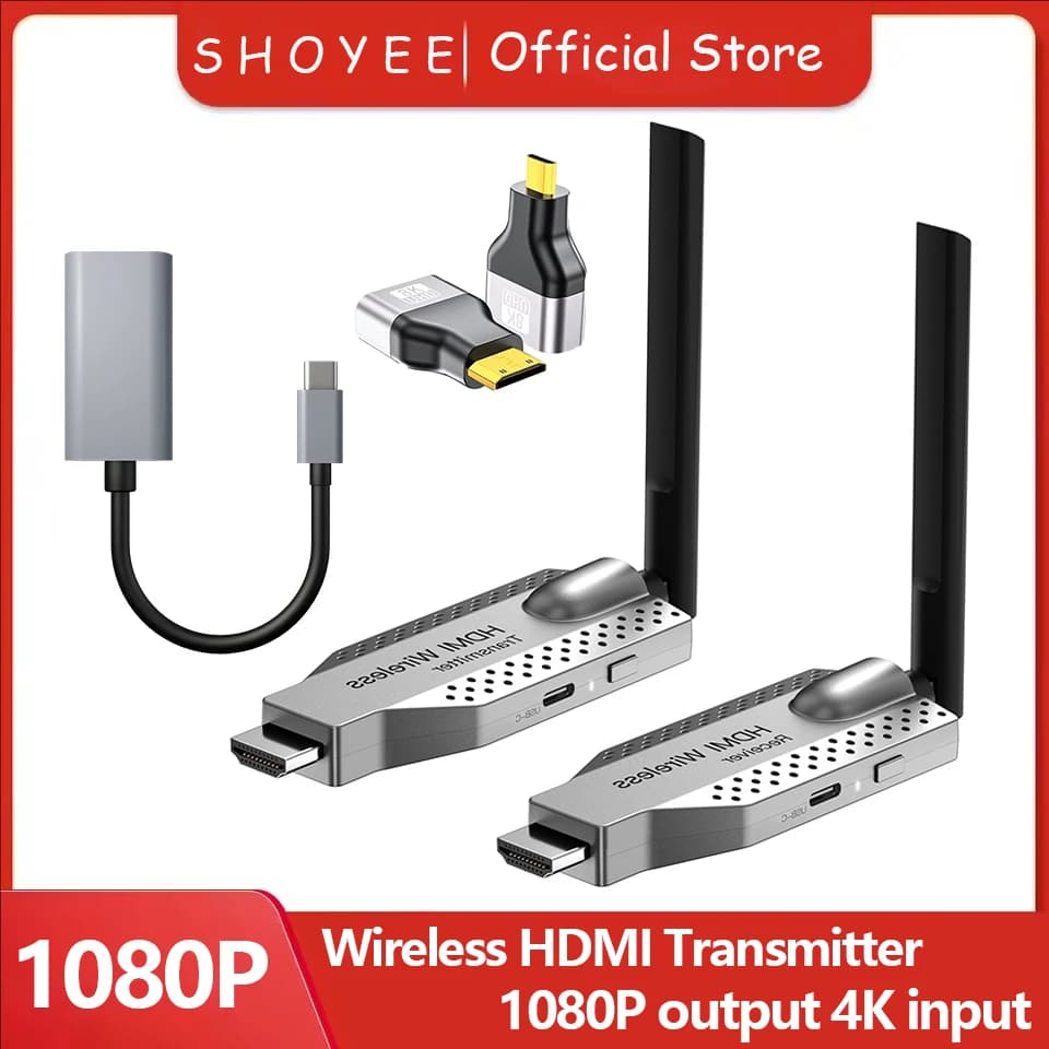 Dongle adattatore display extender ricevitore trasmettitore audio video wireless 1080P 50/100M per proiettore monitor TV Box