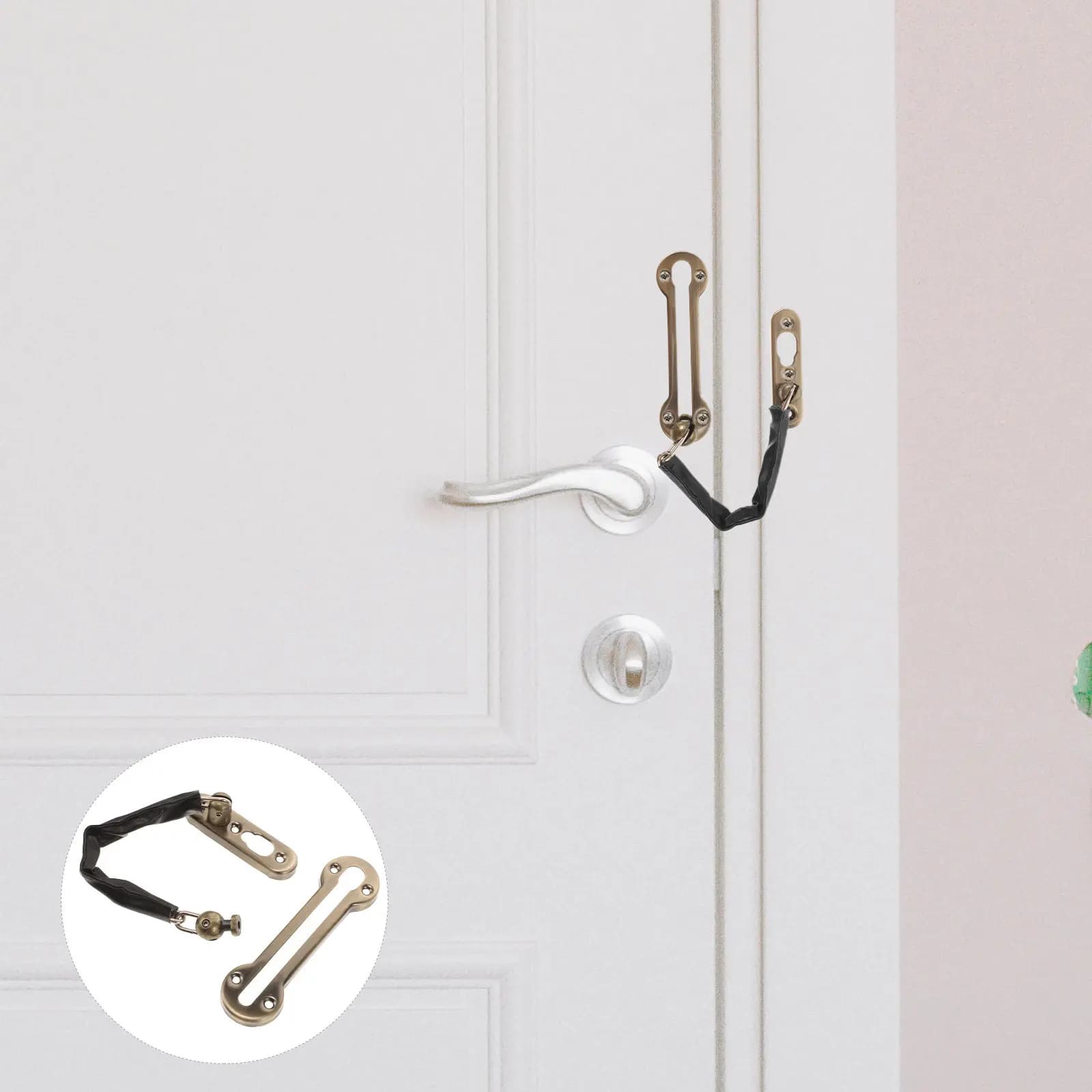 Heavy Duty Stainless Steel Door Chain Lock for Interior Doors Enhanced Security Reinforcement Privacy Latch Chain Door