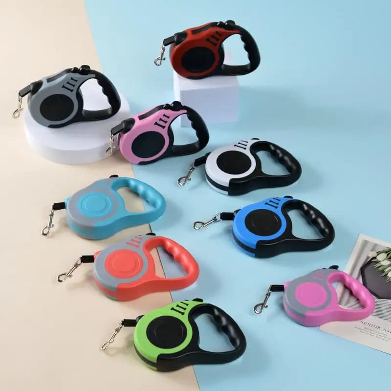 Guinzaglio per cani in nylon, resistente, retrattile automatico, per cani di piccola taglia e gatti, ideale per passeggiate, escursioni e viaggi all'aperto.