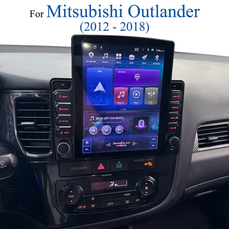 Autoradio Per Mitsubishi Outlander 2012 2014 2016 2018 Auto GPS Navi Monitor Radio Stereo Musica Multimediale Auto sistema intelligente