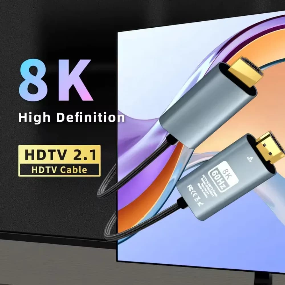 Cavo in Fibra Ottica Displayport 8K 2M, 8K60Hz 4K120Hz, Cavo Ottico Dinamico per Gaming HD, Prolunga Maschio-Maschio