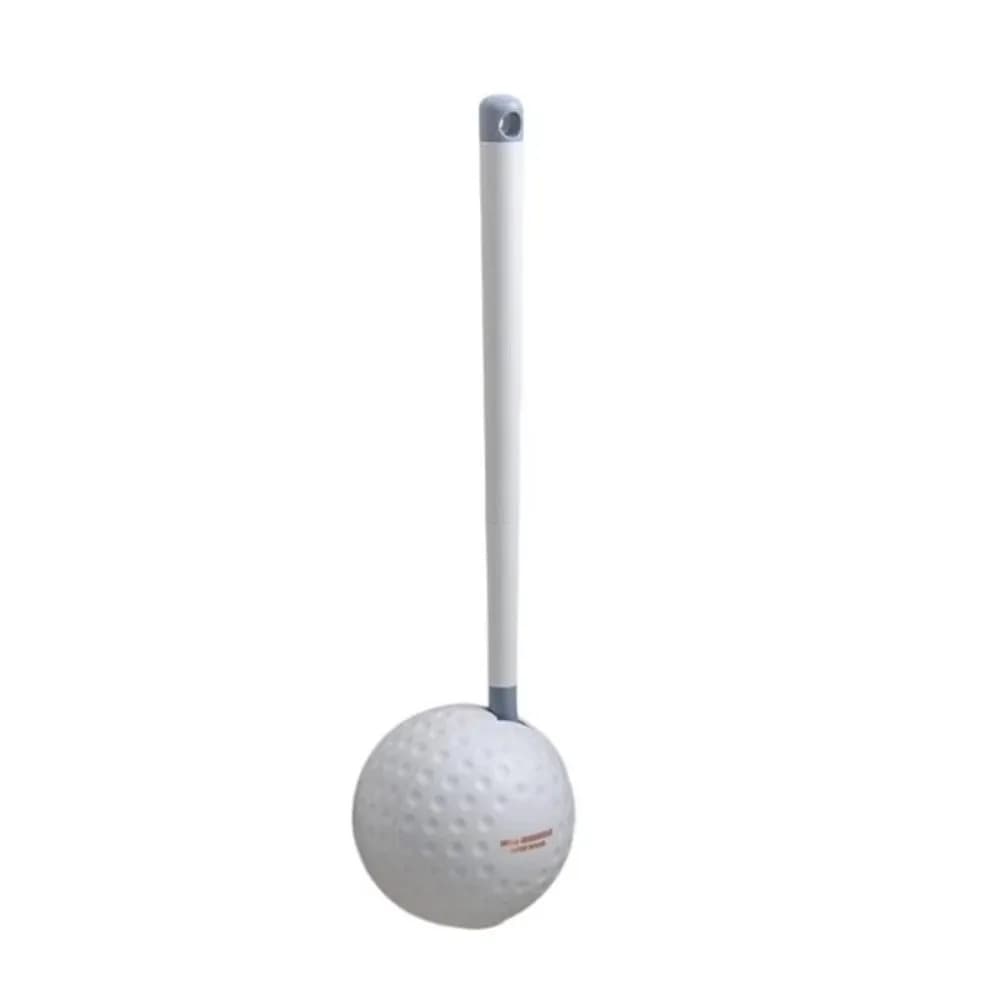 Spazzola per WC dal Design Golf con Base, Spazzola Bifacciale da Parete per Pulizia Bagno, Pulizia a 360 Gradi con Gomma Flessibile