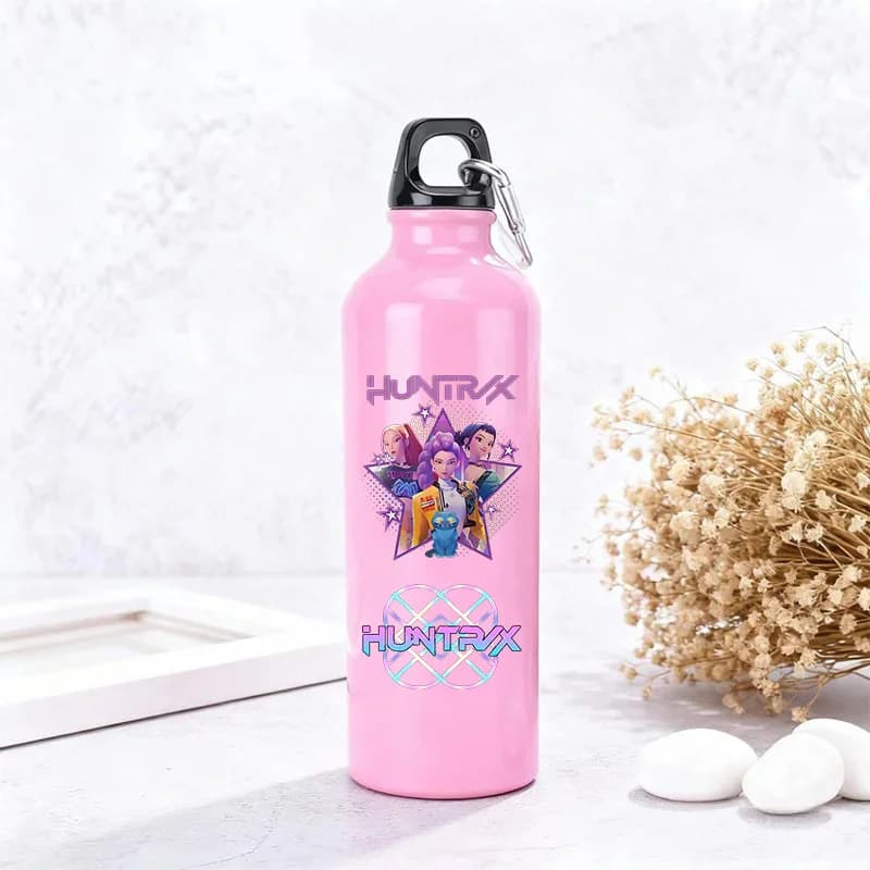 Anime Figure Aluminum Water Bottle Outdoor Bike Sports Drinking Bottles Leakproof Water Kettle for Travel Running Camping Cup