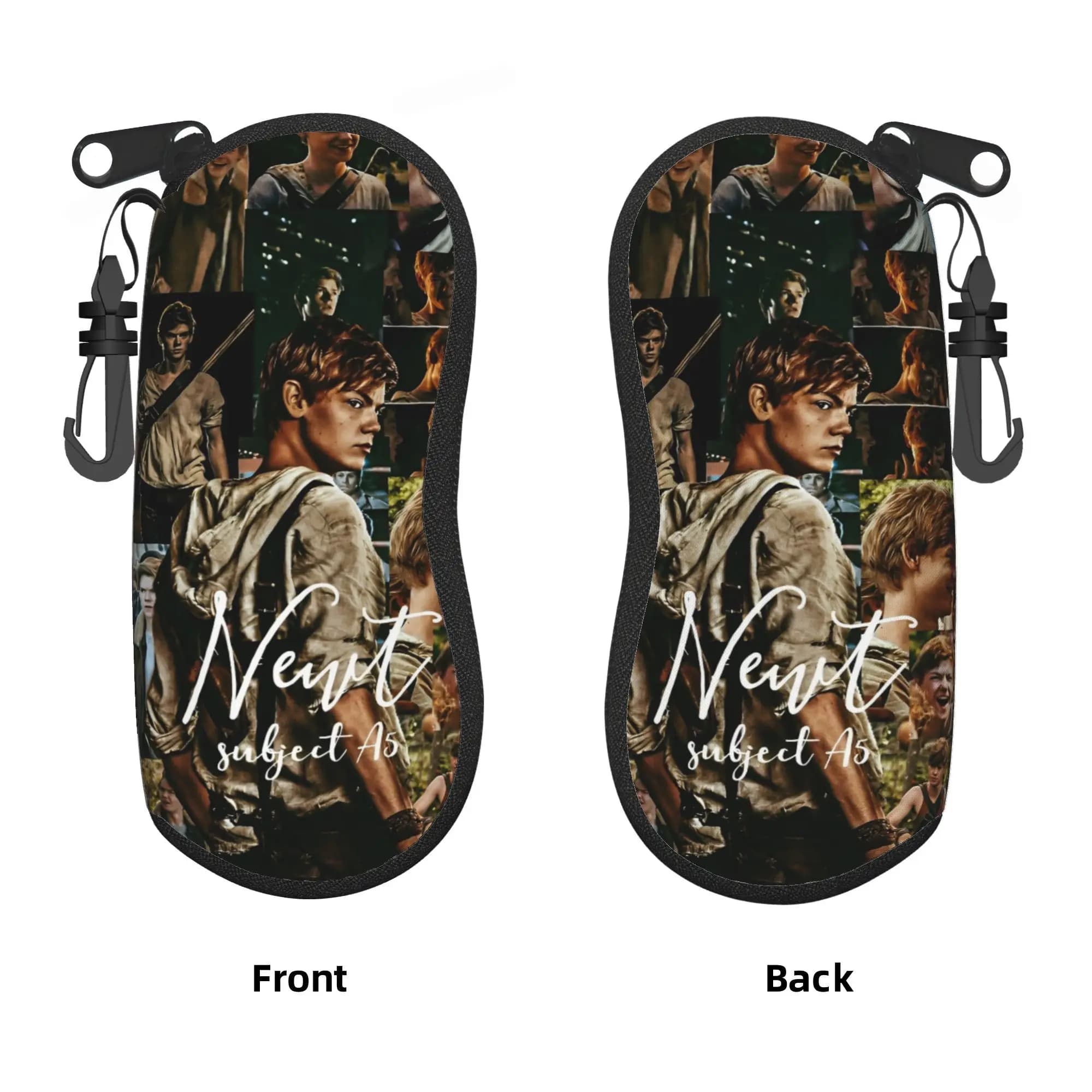 Custodia per Occhiali The Maze Runner, Custodia per Occhiali da Sole Newt X Thomas, Custodia da Viaggio Carina per Occhiali, Custodia Personalizzata Unisex per Occhiali