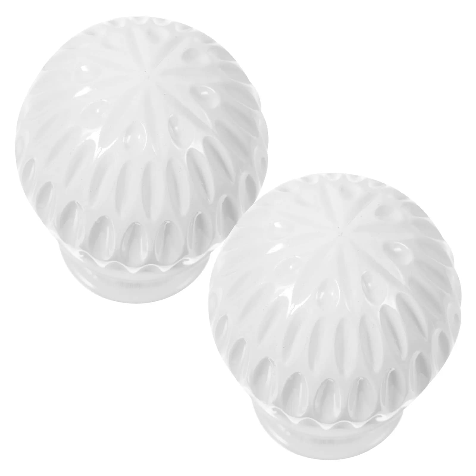 2 Pieces of Decorative Terminals in Nido d'Ape for Tent Sticks, Robust and Elegant, Perfect for Living, Bedroom, Lunch Room
