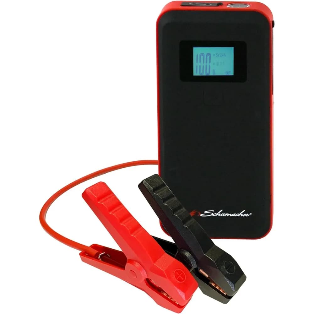 Avviatore di Emergenza Portatile al Litio 12V con Picco di 1000A, Caricatore USB e Luce LED, Spedizione dagli USA