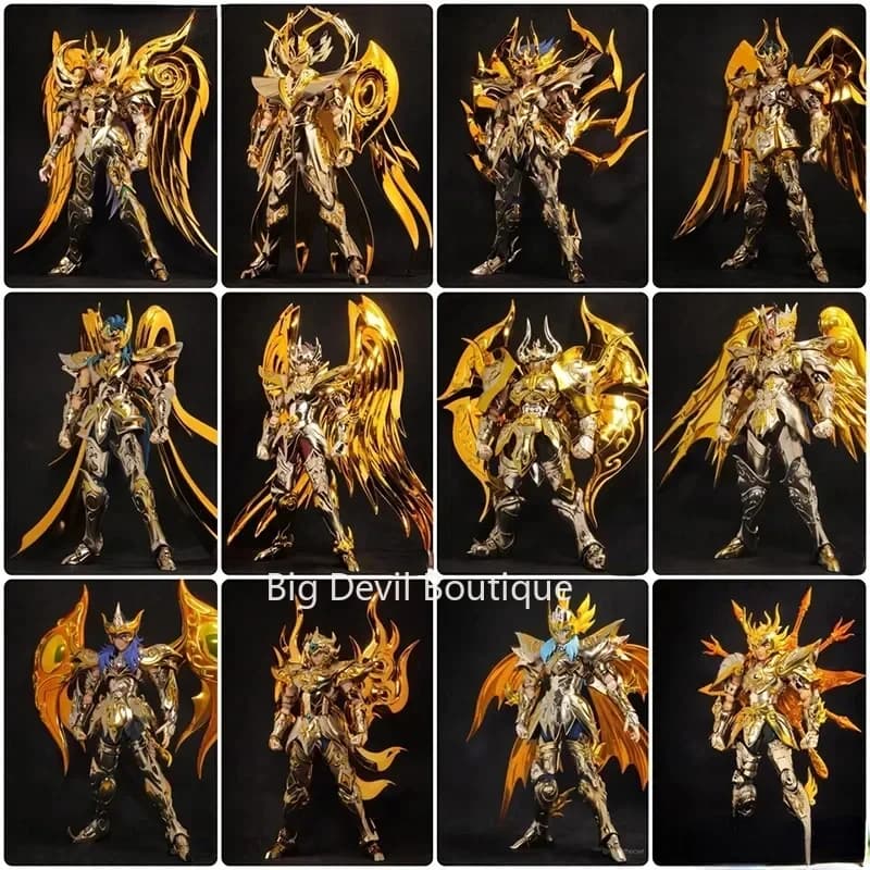 In-Stock Saint Seiya Myth Cloth Ex Soul Of Gold Sog Gold Saint MC Leo GT Cancer CS pesci JM Virgo Metal Armor Action Figure