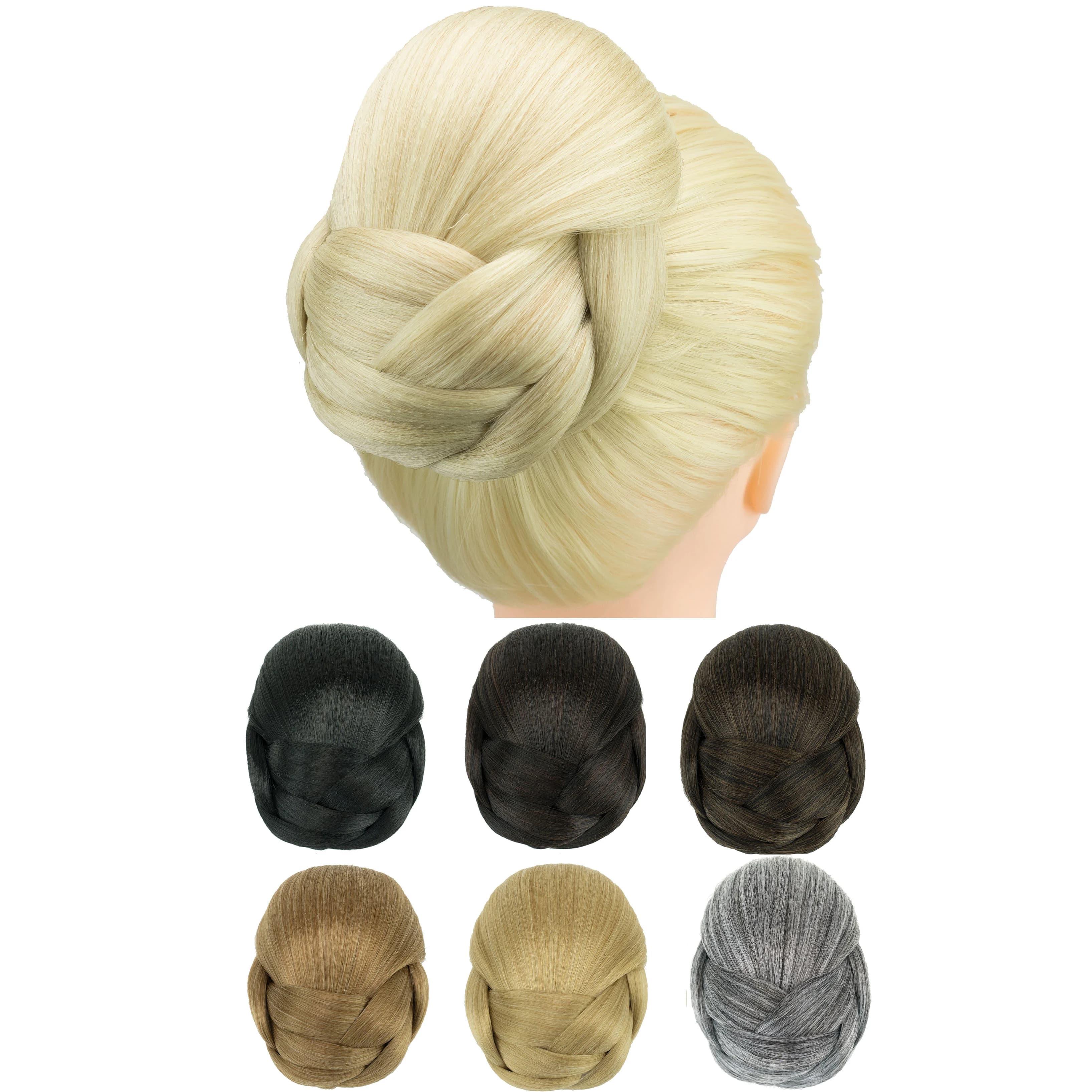 Soowee Sintetico Intrecciato Chignon Ballerino Copertura Dei Capelli Ciambella Pezzi di Capelli Scrunchies Panino Parrucca Pinze Updo Festa di Nozze Copricapi