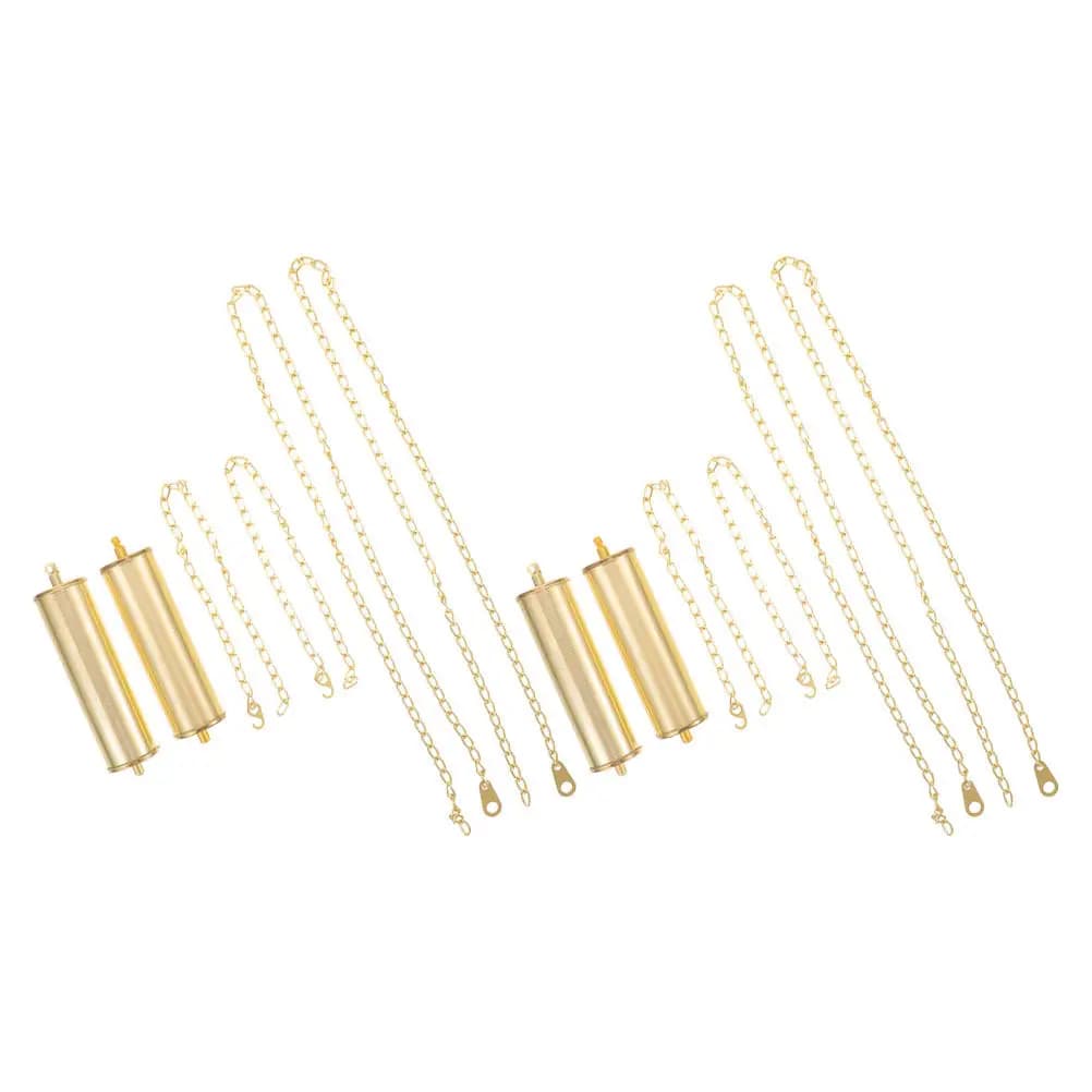 2 Set di Martelli Decorativi per Orologi, in Metallo Cavo con Motivo Floreale, per Orologi a Pendolo da Terra, Parti di Ricambio per Orologi Meccanici