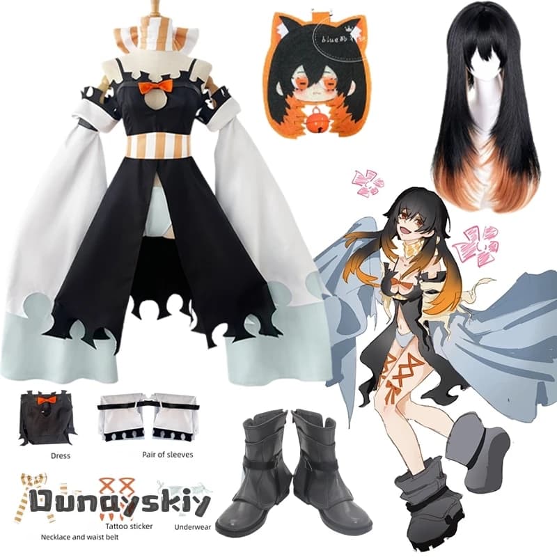 AnzhOS@Anime Gachiakuta Amo Empool Cosplay Costume Character Outfit Wigs Accessories Full Set Halloween Theme Party Dress Up