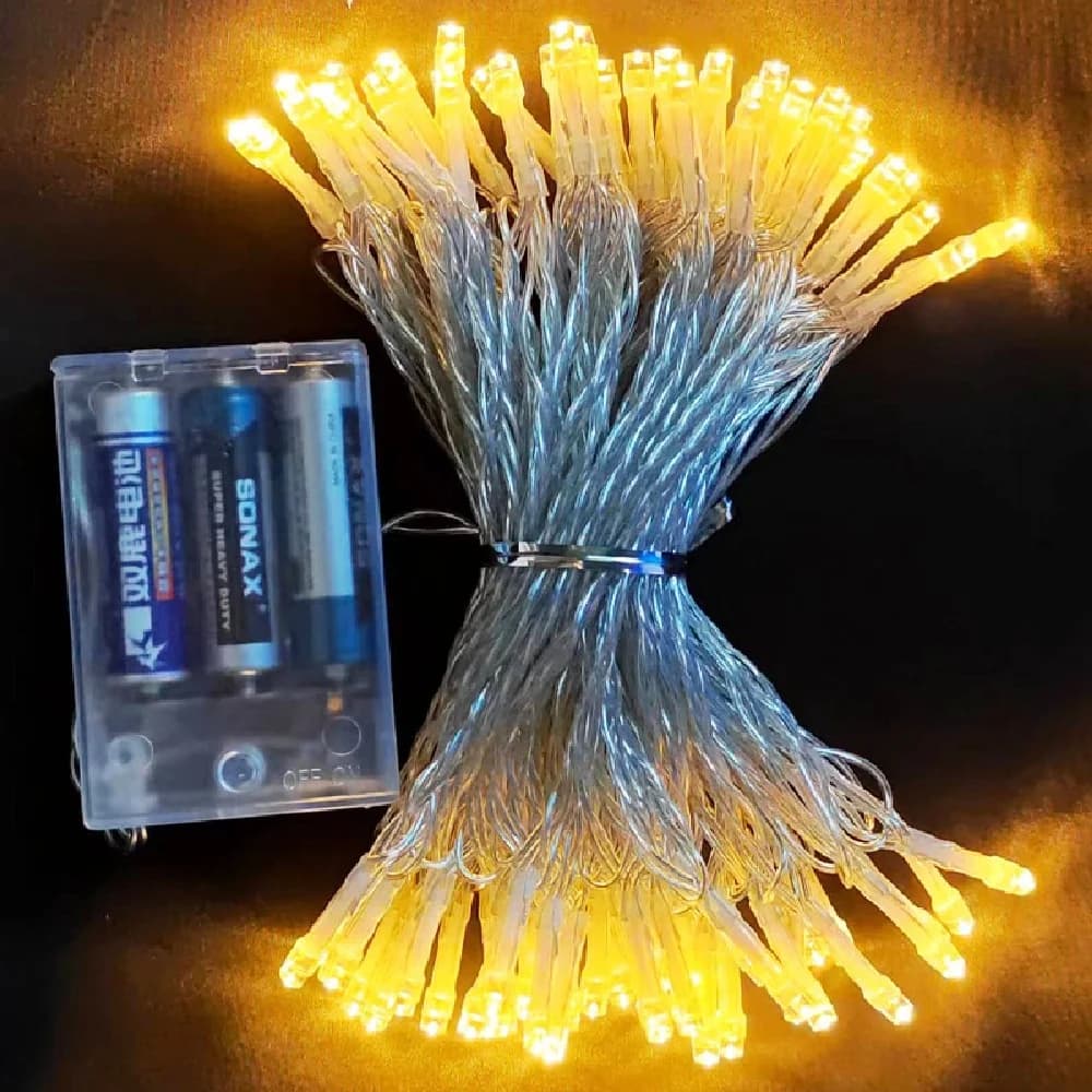 Luci a LED a batteria AA 160/80/40/20/10 per Ghirlande Natalizie, Decorazioni per Feste e Matrimoni, Luci Fatate Lampeggianti per Natale