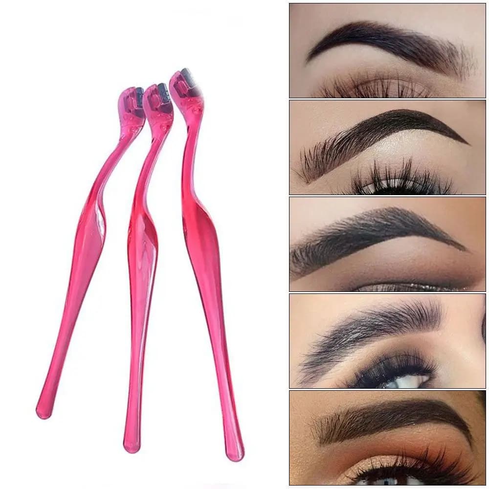 2Pcs Professional Beauty Portable Eye Brow beard grooming Eyebrow Trimmer Cosmetics Tools Makeup Tools