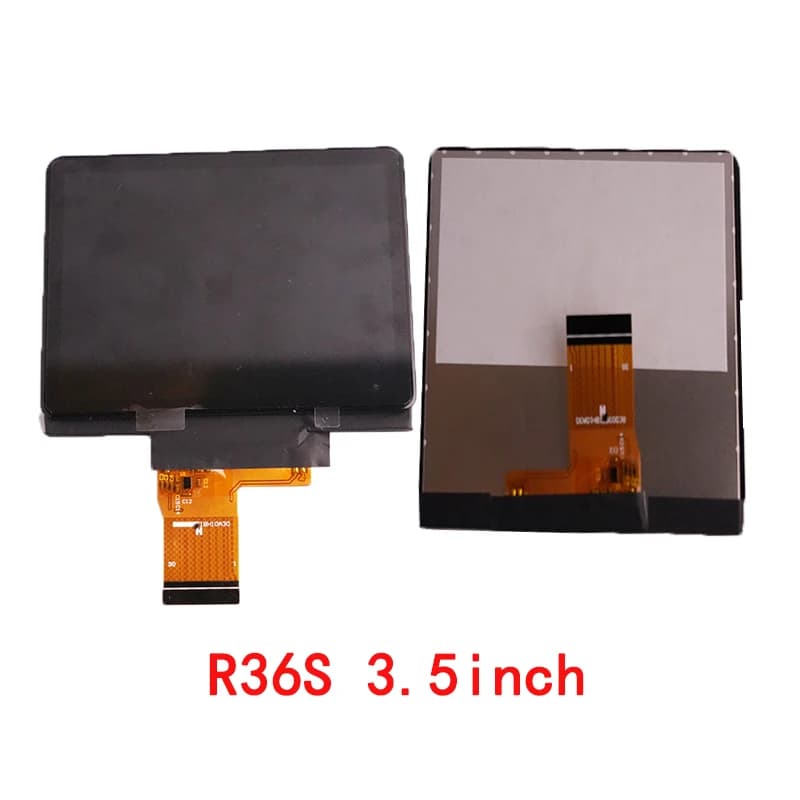 Per R35S R36S Console di gioco da 3,5 pollici HL-PGDM035HD-C-V2 Schermo LCD Display senza piastra di copertura Parte di ricambio