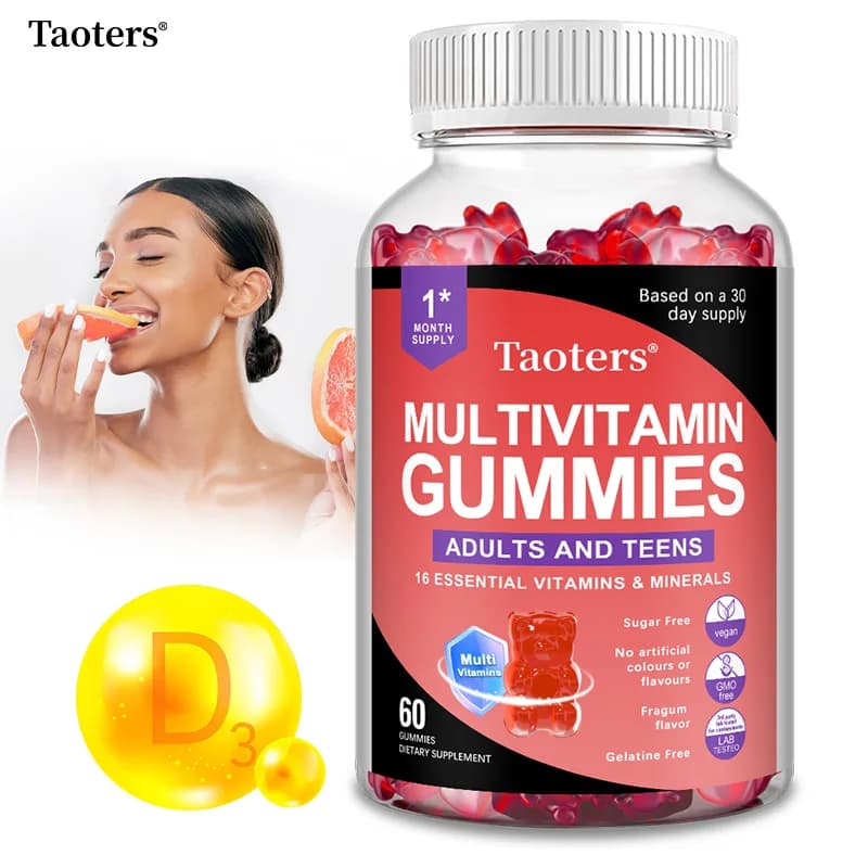 Caramelle gommose multivitaminiche - Integratore vitaminico per uomini e donne, supportano la salute immunitaria, antiossidante, favorisce la salute generale