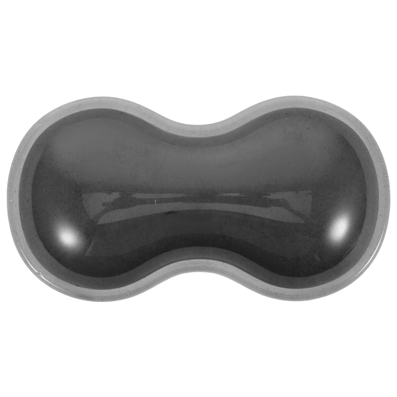 Tappetino per mouse in silicone nero con base in gomma antiscivolo per laptop, desktop e gaming, supporto confortevole per lunghe ore di lavoro