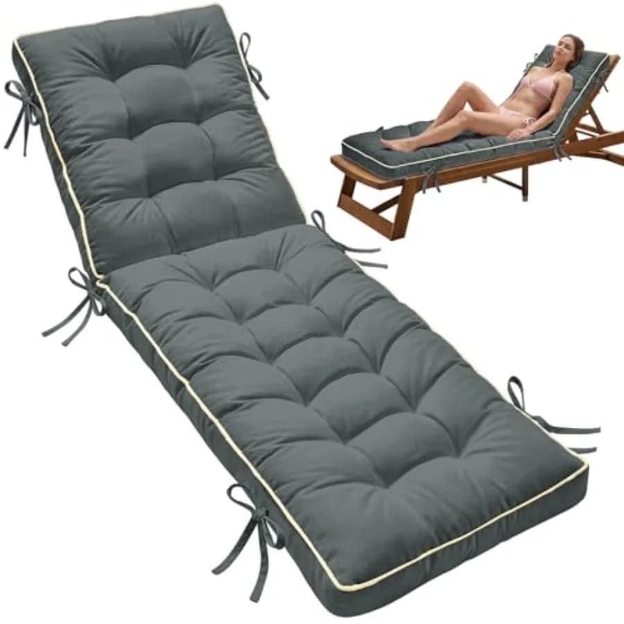 Cuscino Pieghevole x21 per Chaise Longue ad Asciugatura Rapida - Imbottitura per Lettino Prendisole da Esterno con Schiuma Sagomata per Mobili da Giardino, Sedie a Sdraio, Po