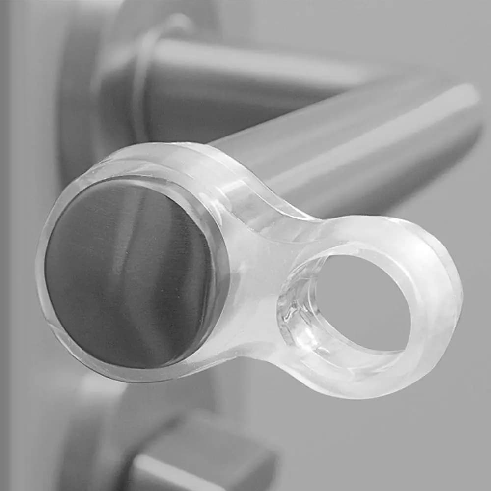 Anello anticollisione trasparente per camera da letto Protezione in PVC Protezione per porte Protezione da parete Fermaporta Maniglia Paraurti Arresto Paraurti