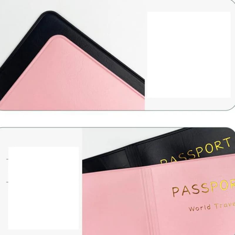 Portafoglio in Pelle PU per Uomo e Donna, Porta Carte di Credito, Porta Passaporto da Viaggio, Accessori da Viaggio, Custodia per Passaporto Portatile