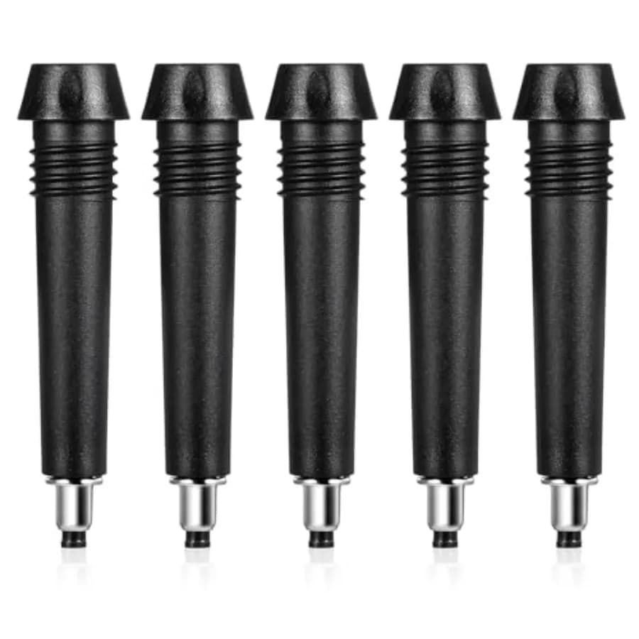 5 Pack Trekking Pole Carbide Tips Universal Hiking Rod End Tip Replacement Walking Sticks Tip Protectors Carbide Poles Tips for