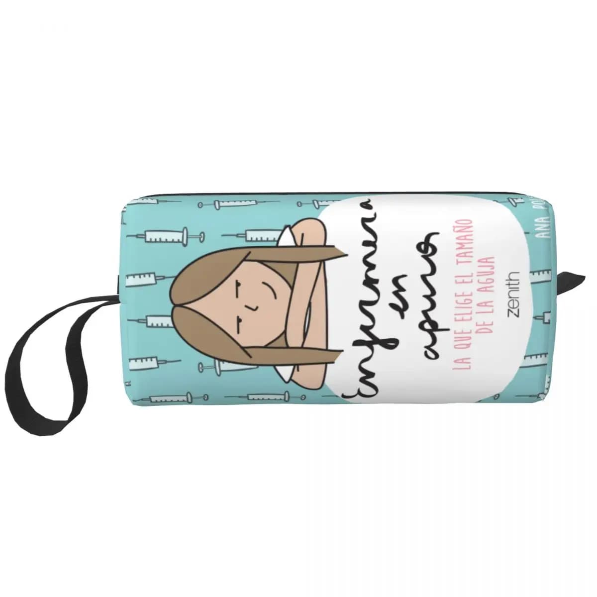 Fashion Enfermera En Apuros Doctor Nurse Medical Health Travel Toiletry Bag donna Cosmetic Makeup Bag Beauty Storage Dopp Kit