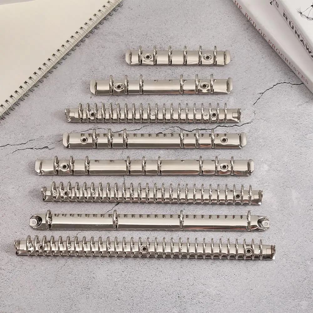 1Pc Loose Leaf Binder Clip DIY Loose-leaf File Folder Metal Notebook Binding Hoops Ring Binder Notepad Office Supplies