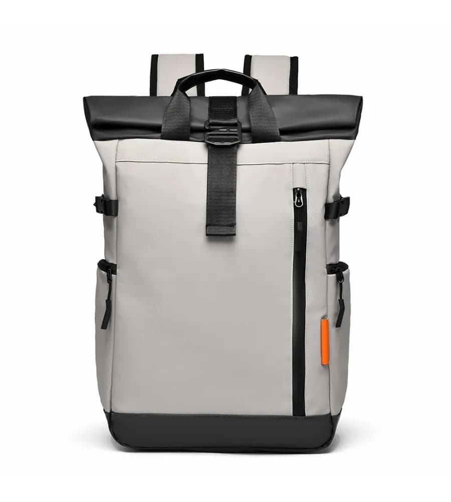 Sporty men's outdoor laptop backpack anti-splash wear-resistant multi-compartment schoolbag for work travel and sports