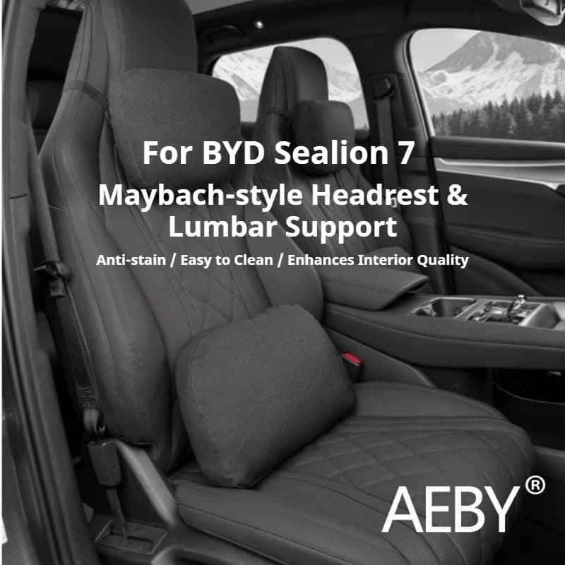 AEBY Per BYD Sealion 7 2024 Auto Poggiatesta Cuscino e Cuscino Lombare Supporto Cuscino Schienale Interni Auto Coprisedile Accessori