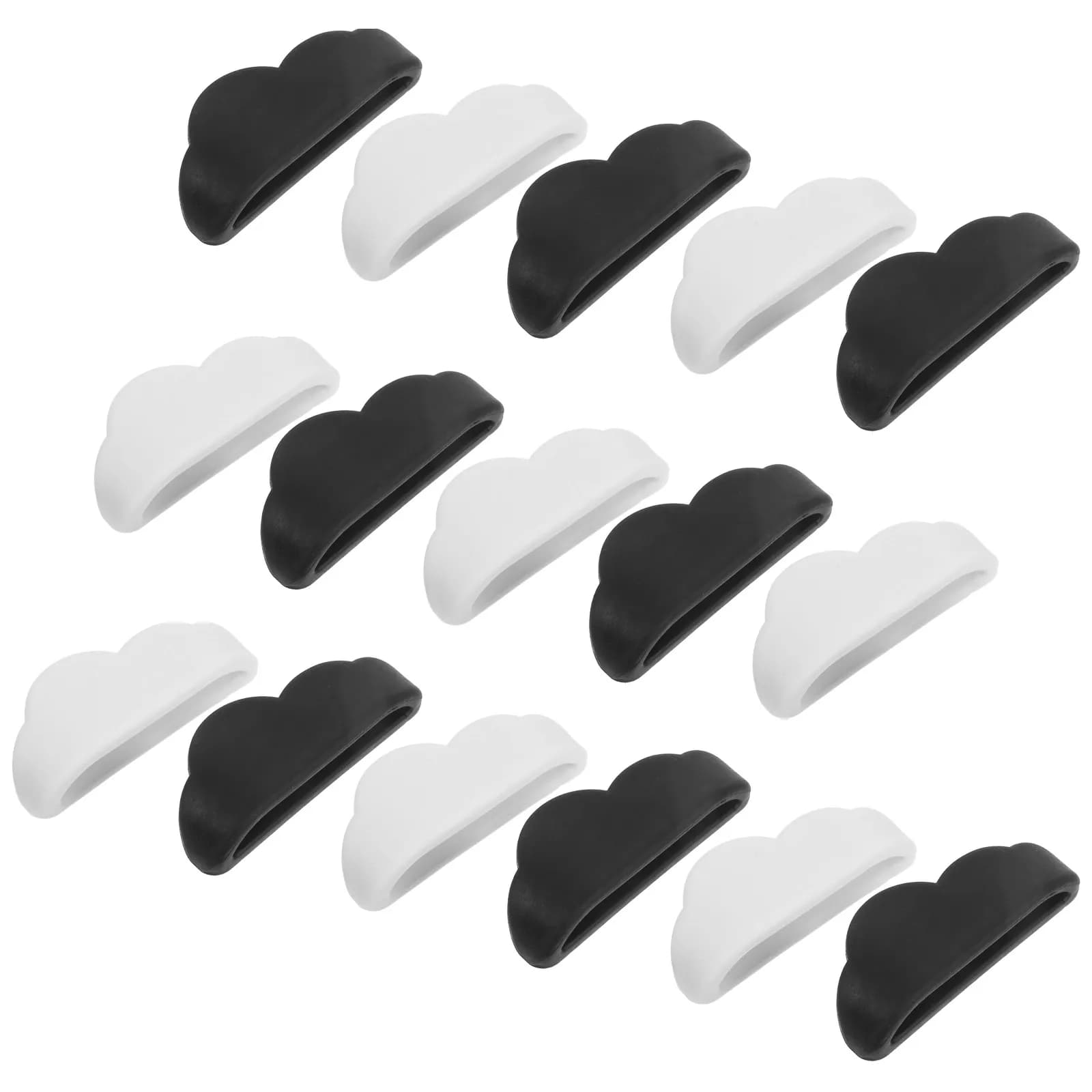 16 Pezzi Organizzatori per Cavi Autoadesivi, Clip Portacavi per Scrivania e Parete, Gestione Cavi, Clip di Stoccaggio Resistenti