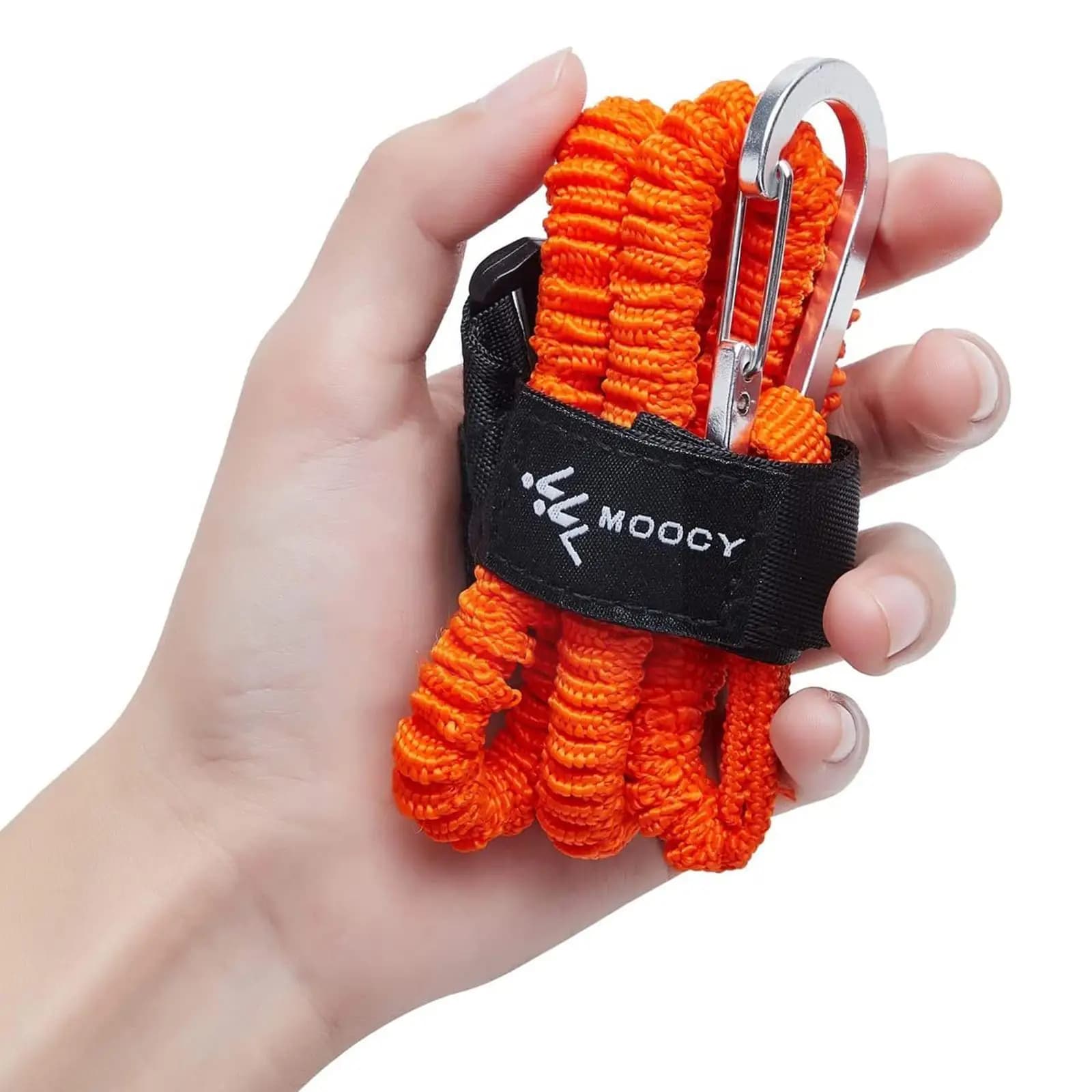 Regolabile elastico Kayak canna cordino canoa pagaia guinzaglio pesca a remi corda di sicurezza barche accessorio guinzaglio canna moschettone Z4T4