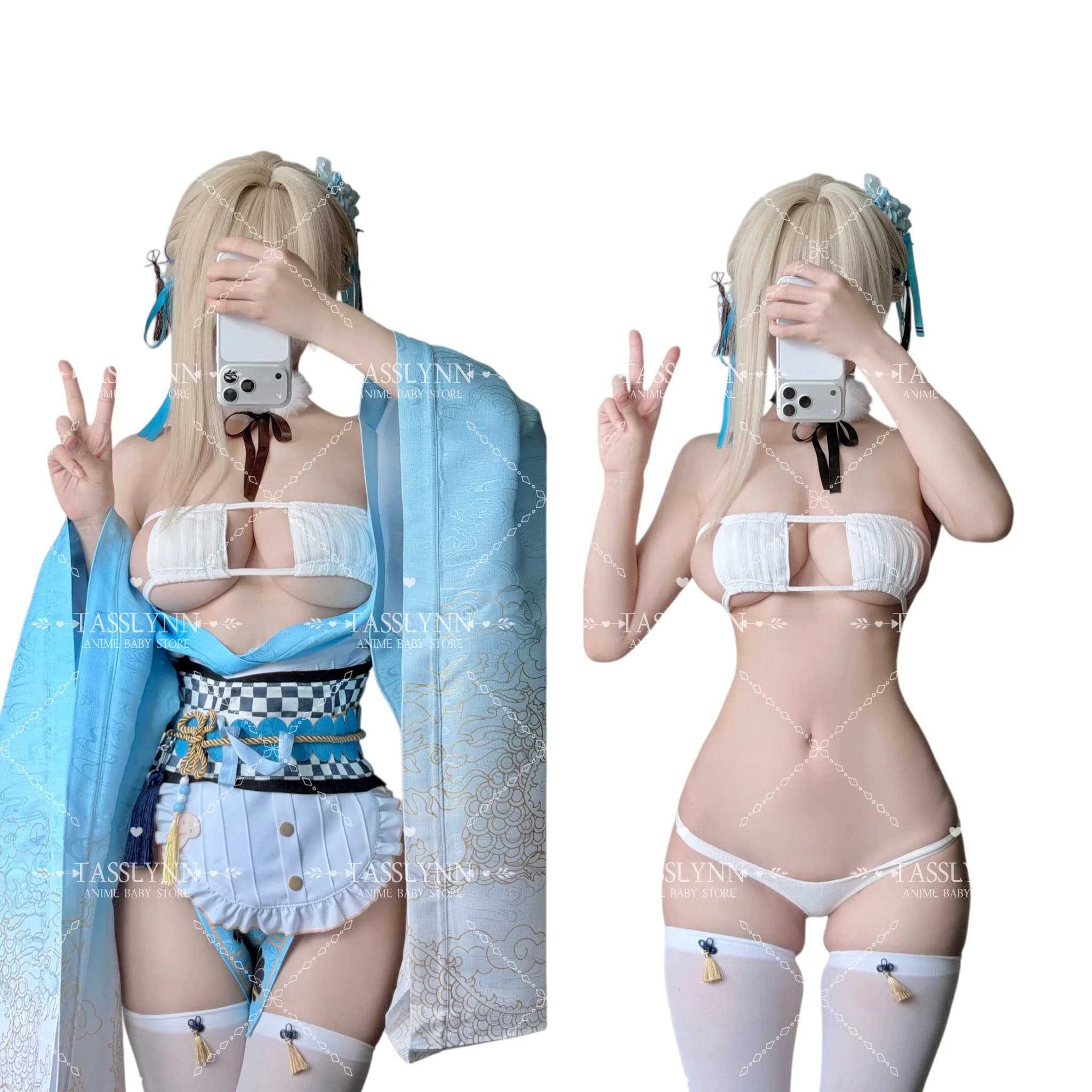 Costume Cosplay di Asuma Toki da Blue Archive, Costume BYEOri per Giochi di Ruolo Anime, Yukata - Accappatoio Doujin per Fan di Anime
