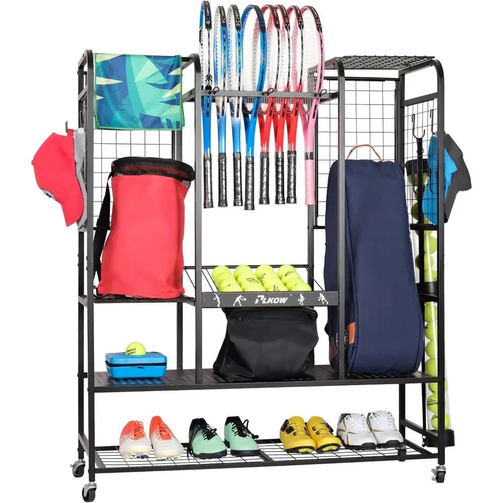 Organizer per borsa da tennis, porta racchette da tennis, porta attrezzatura da tennis o borse, palline, racchette e accessori, organizer per attrezzatura sportiva