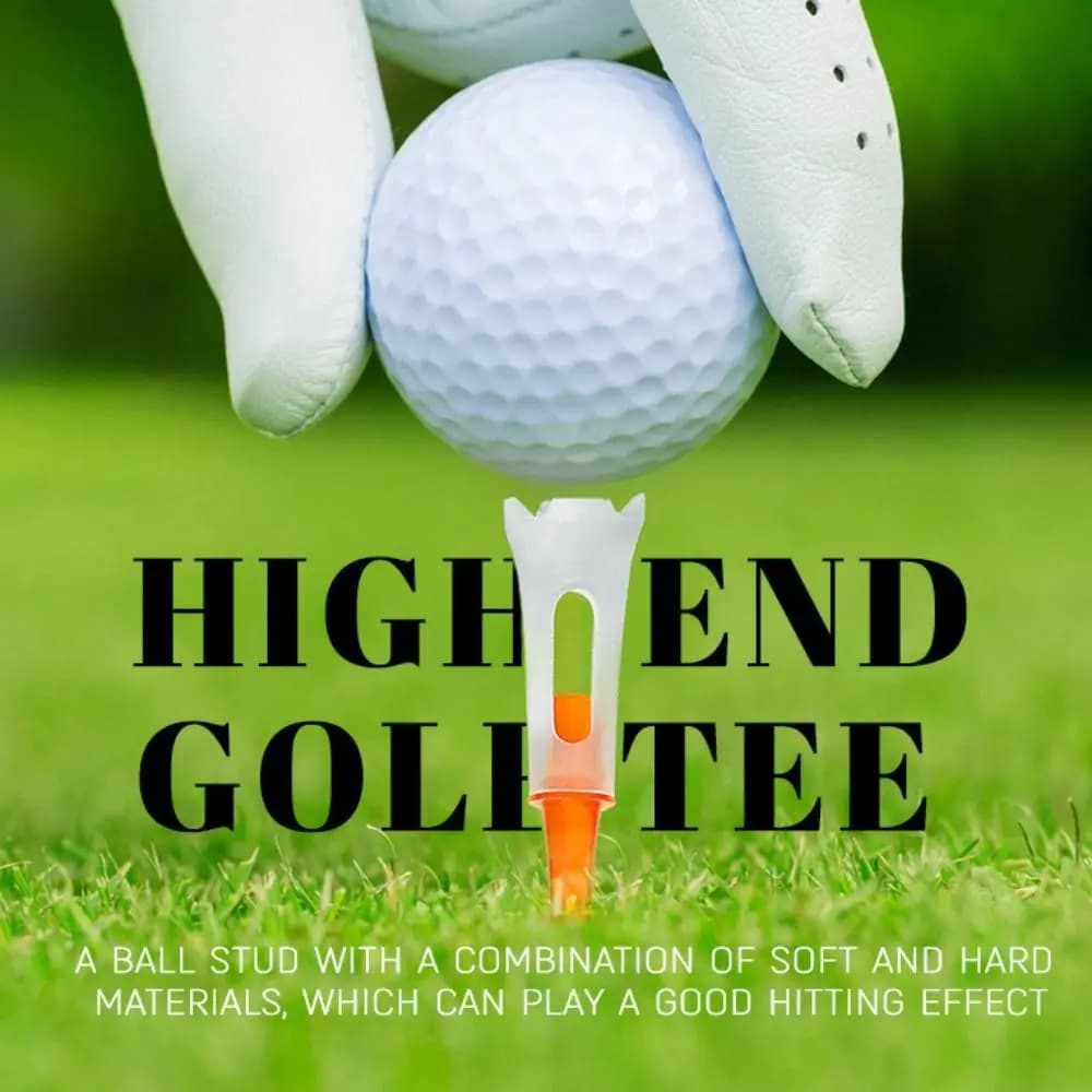 10 Pz/lotto Porta Palla Tees Da Golf A Bassa Resistenza 83 MILLIMETRI Mazze Da Golf Tee Cuscino di Gomma di Plastica Strumenti di Allenamento di Golf Sport All'aria Aperta